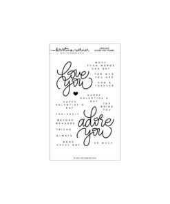 Concord & 9th – Kristina Werner –Love and Adore You Stamp Set (4 x 6)