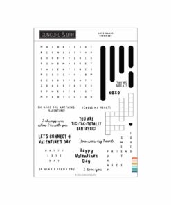 Concord & 9th – Love Games Stamp Set (6 x 8)