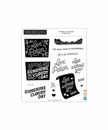 Concord & 9th – Oceans & Potions Stamp Set (6 x 6)