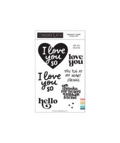 Concord & 9th – Radiant Heart Stamp Set (4 x 6)