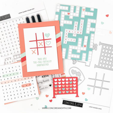 Alternative view of Concord & 9th – Love Games Stamp Set (6 x 8)