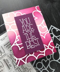 Alternative view of Concord & 9th – Kristina Werner –Jumble of Hearts Stencil Pack (5 qty; 6 x 9)