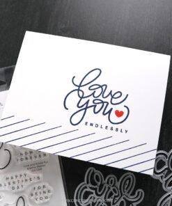 Alternative view of Concord & 9th – Kristina Werner –Love and Adore You Stamp Set (4 x 6)