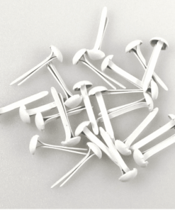 Nellie's Choice • Floral Brads 3mm (40pcs/pkg) White