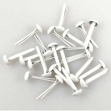 Nellie's Choice • Floral Brads 3mm (40pcs/pkg) White