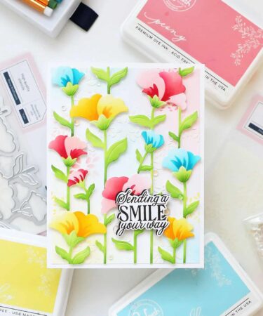 Alternative view of PINKFRESH STUDIO - Rising Wildflowers stencil