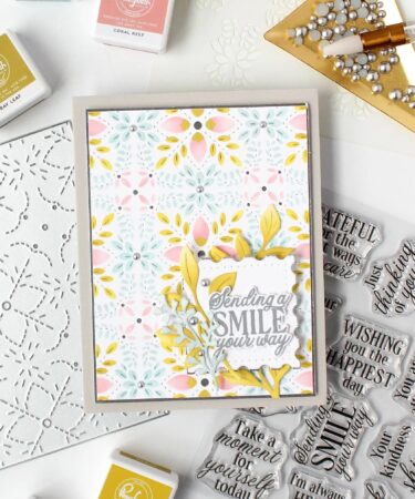 Alternative view of PINKFRESH STUDIO - Petal Mosaic coverplate die