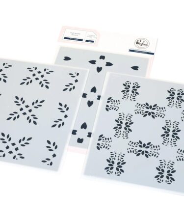 PINKFRESH STUDIO - Petal Mosaic stencil