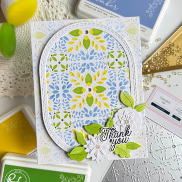 Alternative view of PINKFRESH STUDIO - Petal Mosaic stencil