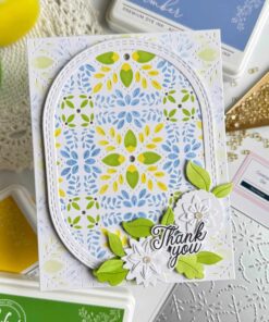 Alternative view of PINKFRESH STUDIO - Petal Mosaic stencil