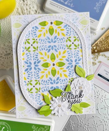 Alternative view of PINKFRESH STUDIO - Petal Mosaic stencil