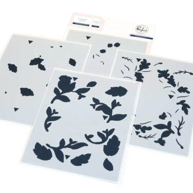 PINKFRESH STUDIO - Wild Meadow Wreath stencil