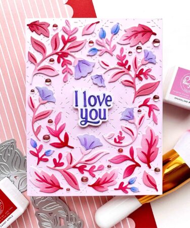 Alternative view of PINKFRESH STUDIO - Wild Meadow Wreath stencil