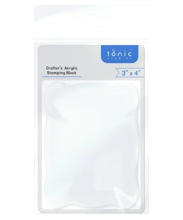 Tonic Studios Crafters Acrylic Stamping Block - 3x4 Inch