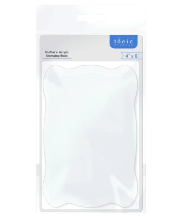 Tonic Studios Crafters Acrylic Stamping Block - 4x6 Inch