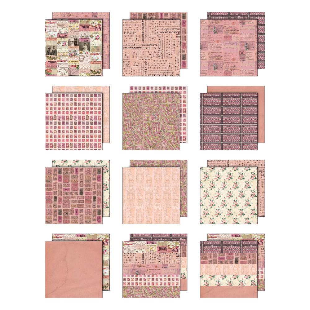 Idea-ology Double-Sided Cardstock 8"X8" 12/Pkg - Palette Collection: Pink - immagine 2