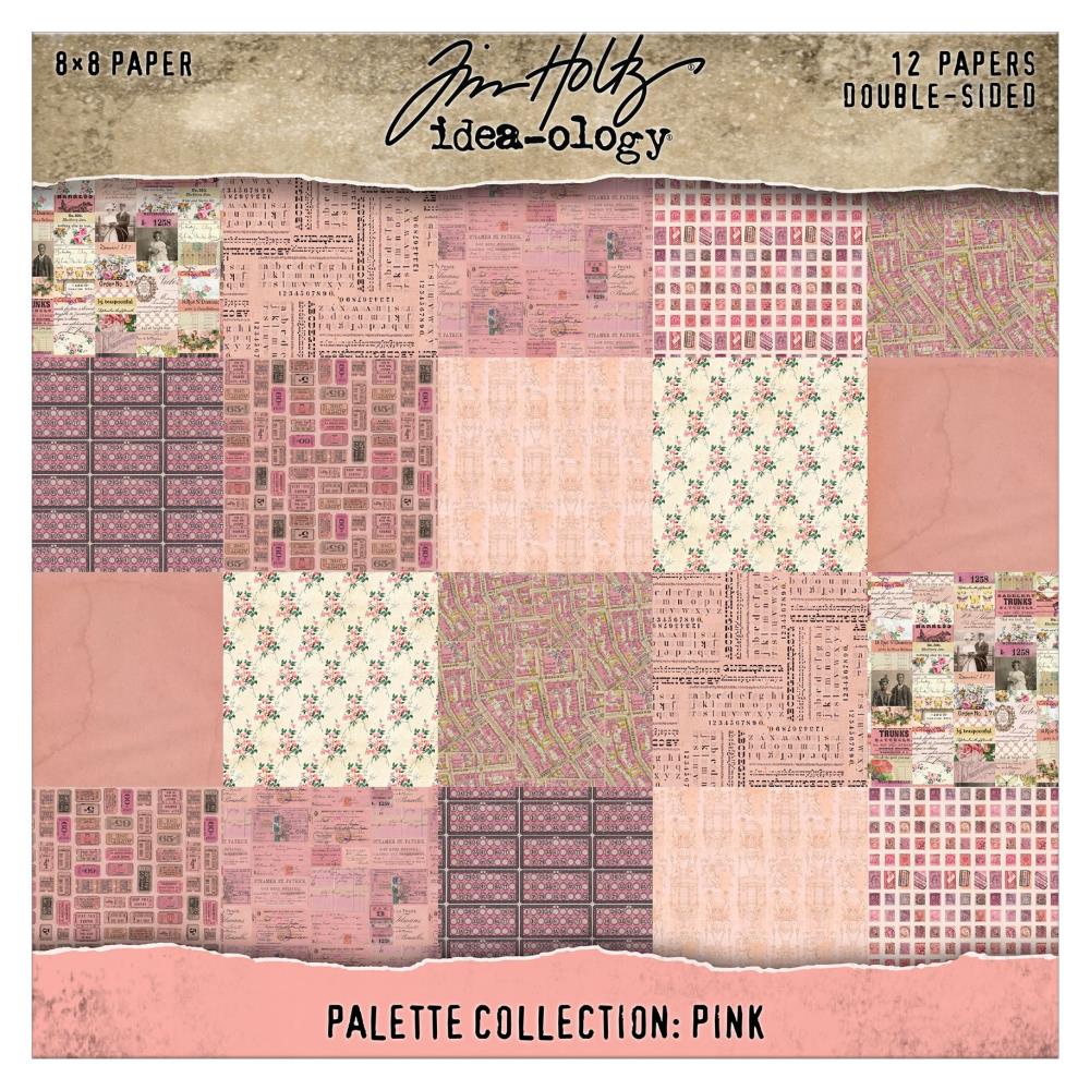 Idea-ology Double-Sided Cardstock 8"X8" 12/Pkg - Palette Collection: Pink