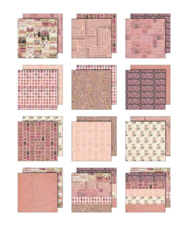 Alternative view of Idea-ology Double- Sided Cardstock 12"X12" 12/Pkg - Palette Collection: Pink