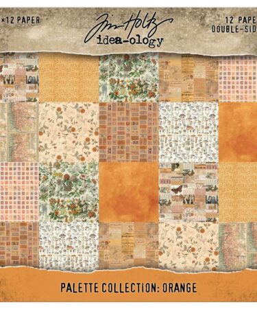 Idea-ology Double- Sided Cardstock 12"X12" 12/Pkg - Palette Collection: Orange
