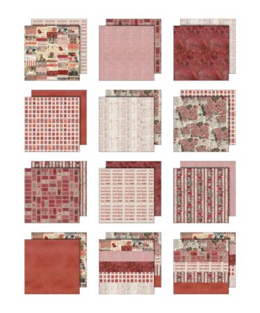 Alternative view of Idea-ology Double- Sided Cardstock 12"X12" 12/Pkg - Palette Collection: Red