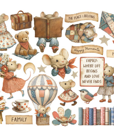 Alternative view of STAMPERIA - Collezione Family -Ephemera