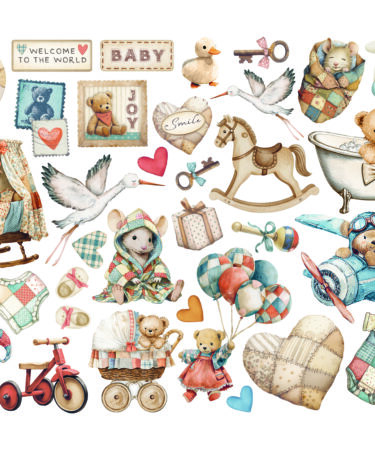 Alternative view of STAMPERIA -  Collezione Baby - Ephemera