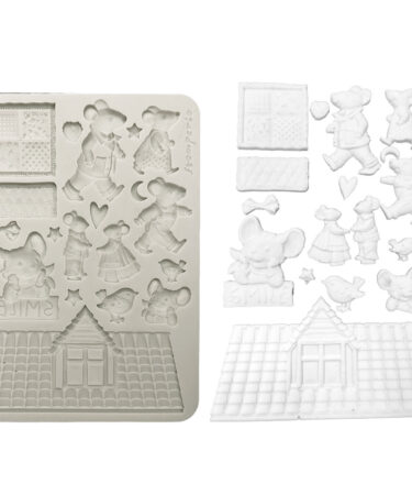 STAMPERIA - Collezione Family -Stampo in silicone A5  topolini