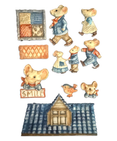 Alternative view of STAMPERIA - Collezione Family -Stampo in silicone A5  topolini