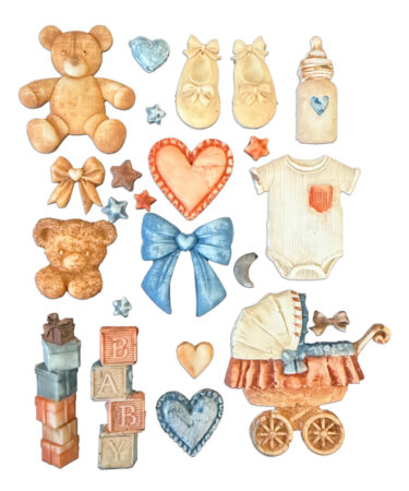 STAMPERIA -  Collezione Baby - Stampo in silicone A5 accessori