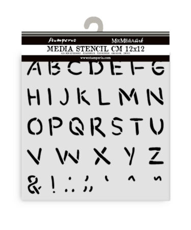 STAMPERIA -  Collezione Baby - Stencil spesso cm 12X12 alfabeto