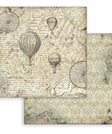 Alternative view of STAMPERIA - Collezione  Voyages Fantastiques - Blocco 10 fogli 30,5x30,5 12x12 inches Double Face Backgrounds