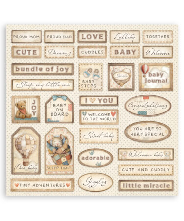 Alternative view of STAMPERIA -  Collezione Baby - Mini Pad 6 fogli cm 20,3x20,3 8"x8"