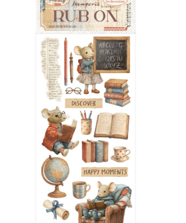 STAMPERIA - Collezione Family-Rub on cm 10,16x21,6 Happy moments