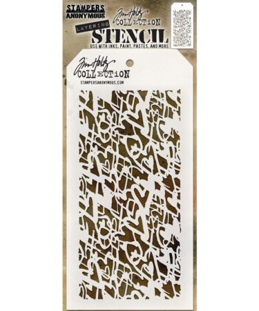Stampers Anonymous Heartstruck Tim Holtz Layering Stencil