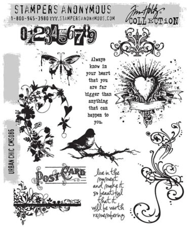 Stampers Anonymous Urban Chic Tim Holtz Cling Stamps