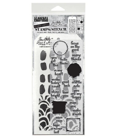Stampers Anonymous Note Quotes Tim Holtz Stamps/Stencil