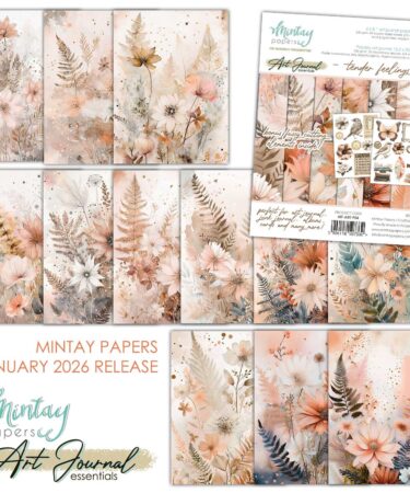 Alternative view of Mintay - 6 x 8 Art Journal Paper Pad - Tender Feelings