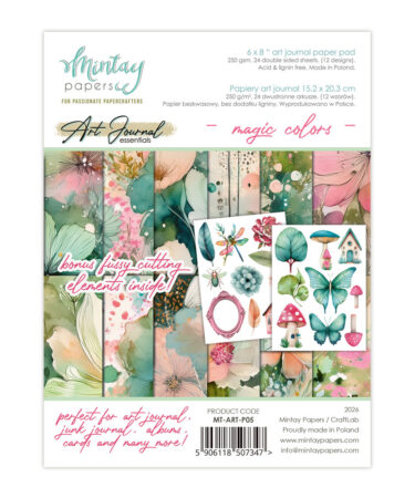 Mintay - 6 x 8 Art Journal Paper Pad - Magic Colors