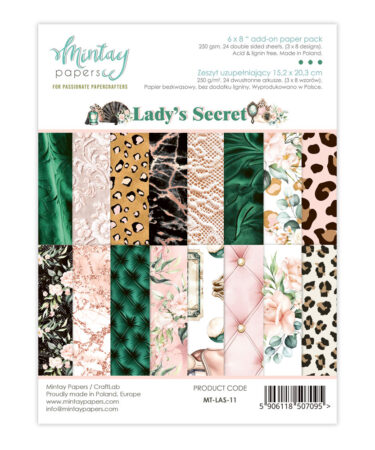 Mintay - 6 x 8 Add-On Paper Pad - Lady's Secret