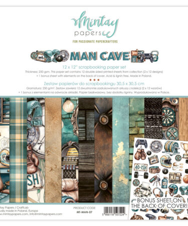 Mintay - 12 x 12 Paper Set - Man Cave