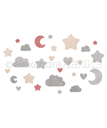 ALEXANDRA RENKE- set di fustelle -'Traumkonfetti'