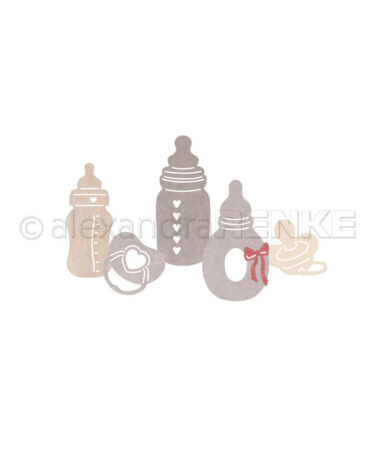 ALEXANDRA RENKE- set di fustelle - 'Fläschen Set'