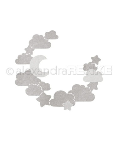 ALEXANDRA RENKE- set di fustelle - 'Nachthimmelkranz'