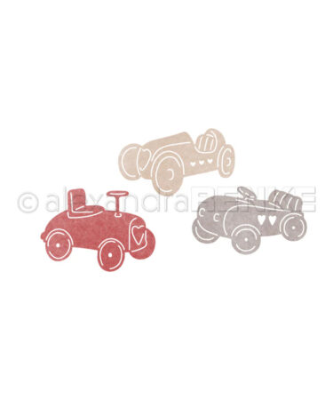 ALEXANDRA RENKE- set di fustelle - 'Seifenkisten Trio'