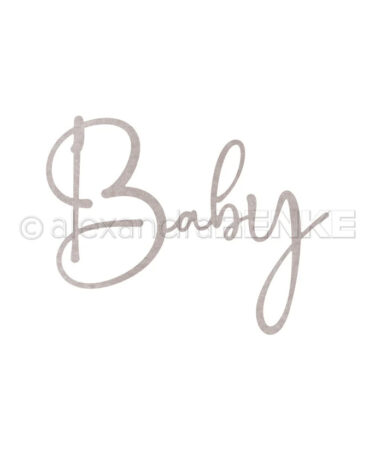 ALEXANDRA RENKE- set di fustelle - 'Lebendige Typo Baby'