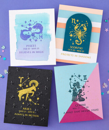 Alternative view of SPELLBINDERS - Collezione Block Print Zodiacs -  Registration Press + Foil Bundle