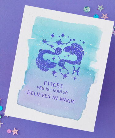 Alternative view of SPELLBINDERS - Collezione Block Print Zodiacs - Pisces Registration Press + Foil Plate
