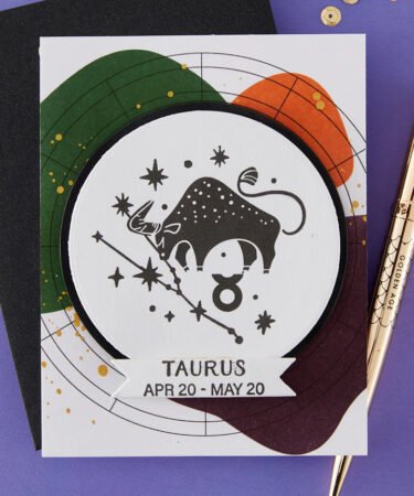 Alternative view of SPELLBINDERS - Collezione Block Print Zodiacs - Taurus Registration Press + Foil Plate