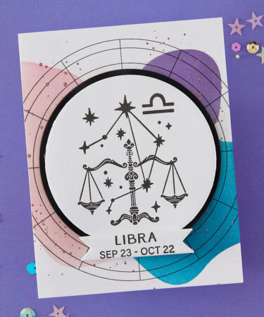 Alternative view of SPELLBINDERS - Collezione Block Print Zodiacs - Block Print Libra Registration Press + Foil Plate