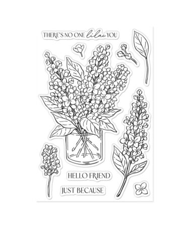 Hero Arts - Collezione Spring Meadow - No One Lilac You Clear Stamp Set